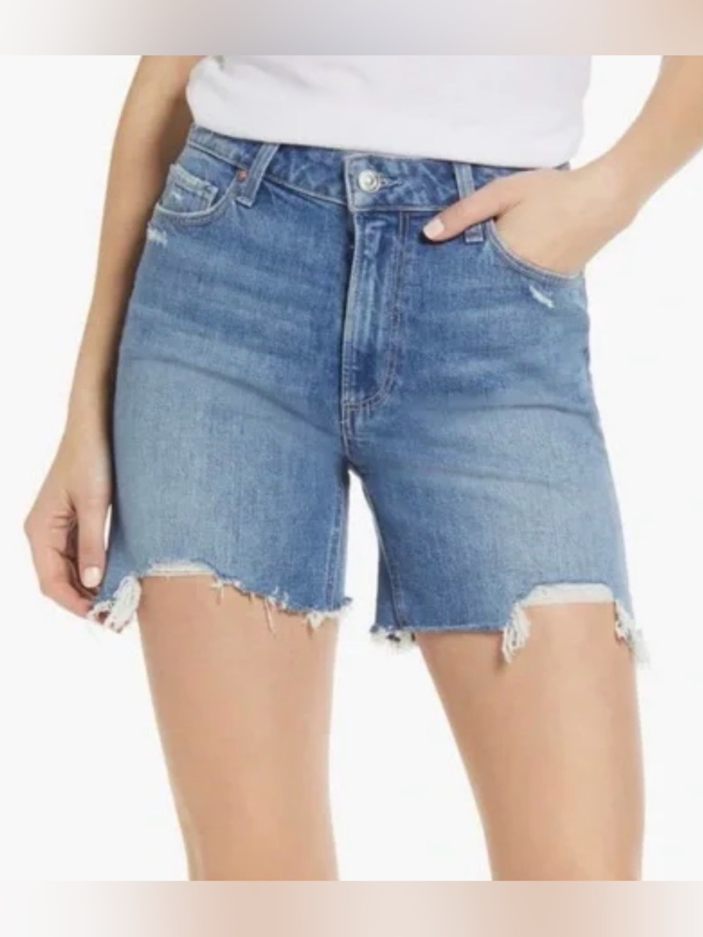 Paige x Anthropologie Sarah Denim Shorts 32